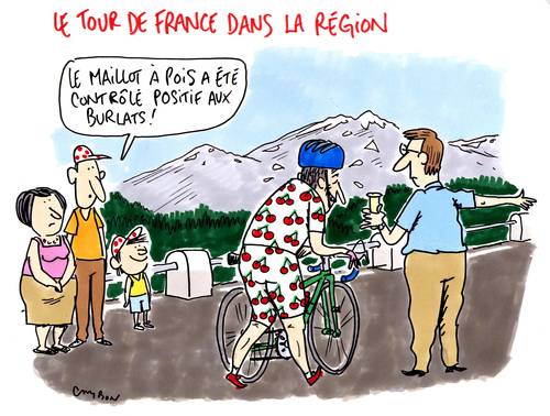 La cerise fait son clin d'oeil au tour de France